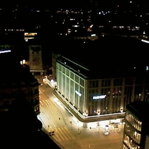 Shot from Urania observatory in the Lindenhof quarter of Zurich, Switzerland. The muse of astronomy in Greek mythology